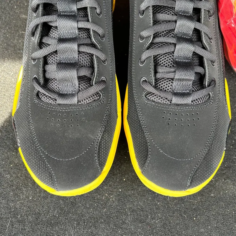 Nike Air Jordan Luka .77 Q54 Quai 54 Black Tour Yellow IB8835-007, Men’s 14